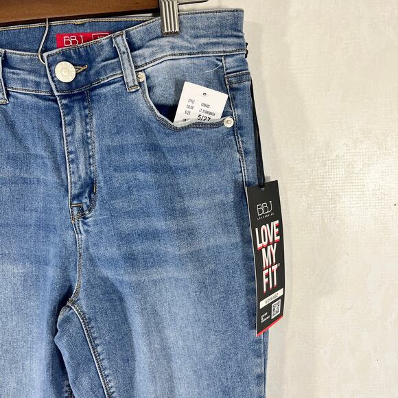 NWT BBJ Light Stonewashed Women's Boom Boom Jeans Size 5/27 High Rise - Picture 3 of 6